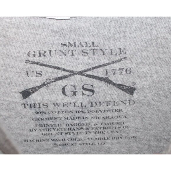Grunt Style Grey Aim HIgh USAF Air Force Tee Shirt Mens Small - Picture 4 of 4